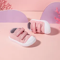 Childrens Canvas Shoes Girls Korean Casual Comfortable Soft Sole Indoor Cute for Girls Baby Lightweight Walking Shoes