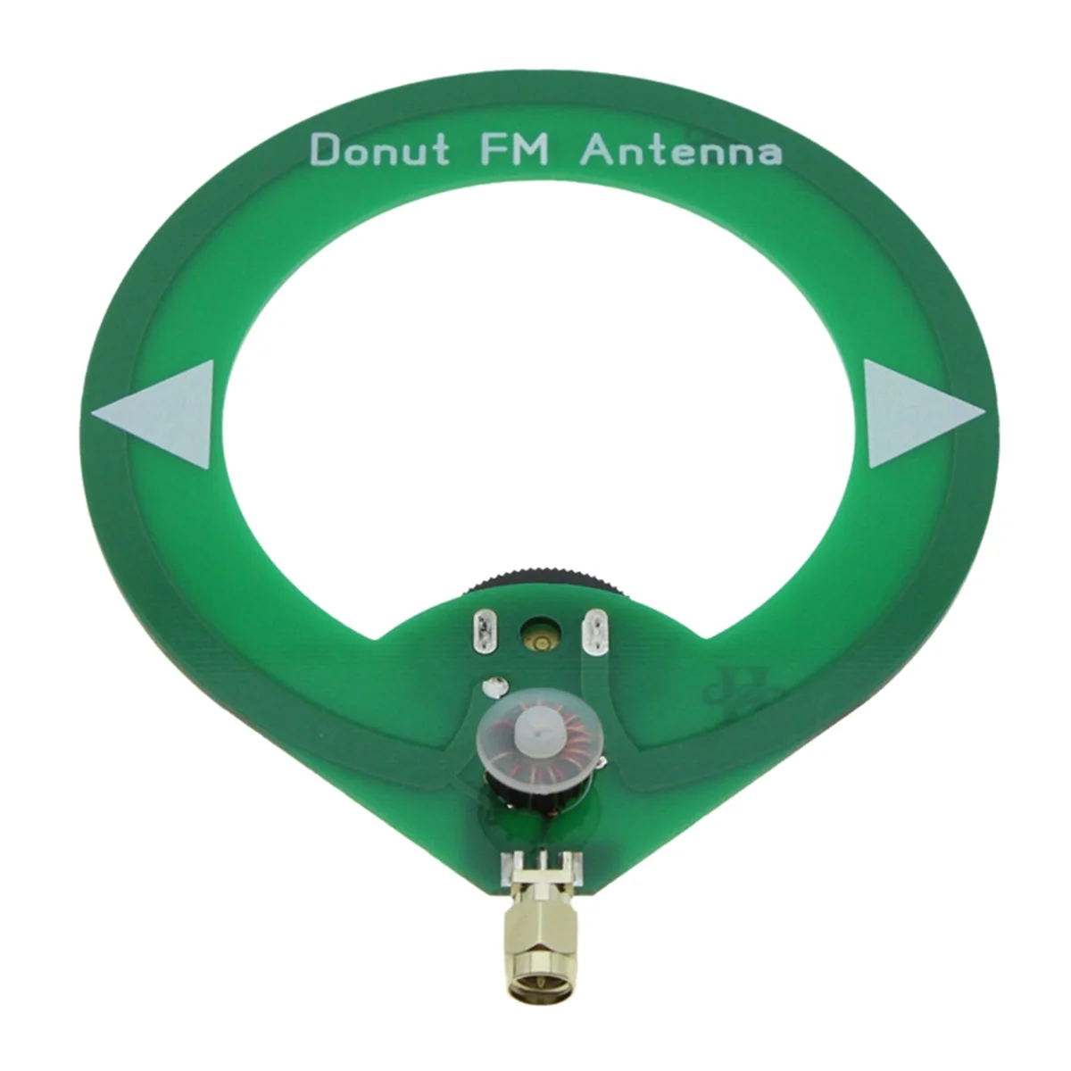 A44TDonut FM Antenna 75M-135MHz FM Antenna SMA Male Interface Mini Loop Antenna