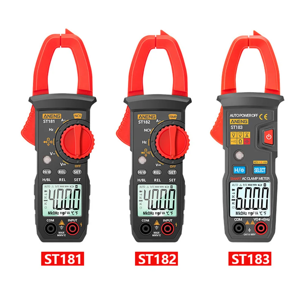 St181 st182-デジタルクランプテスター,電流マルチメーター,電圧計,4000/6000ユニット