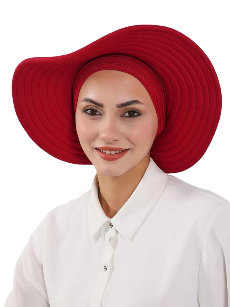 

Summer Outdoor Caps For Women Headscarf Muslim Turban Hats Casual Breathable Head Scarves Caps Islamic Clothing Turban Cap