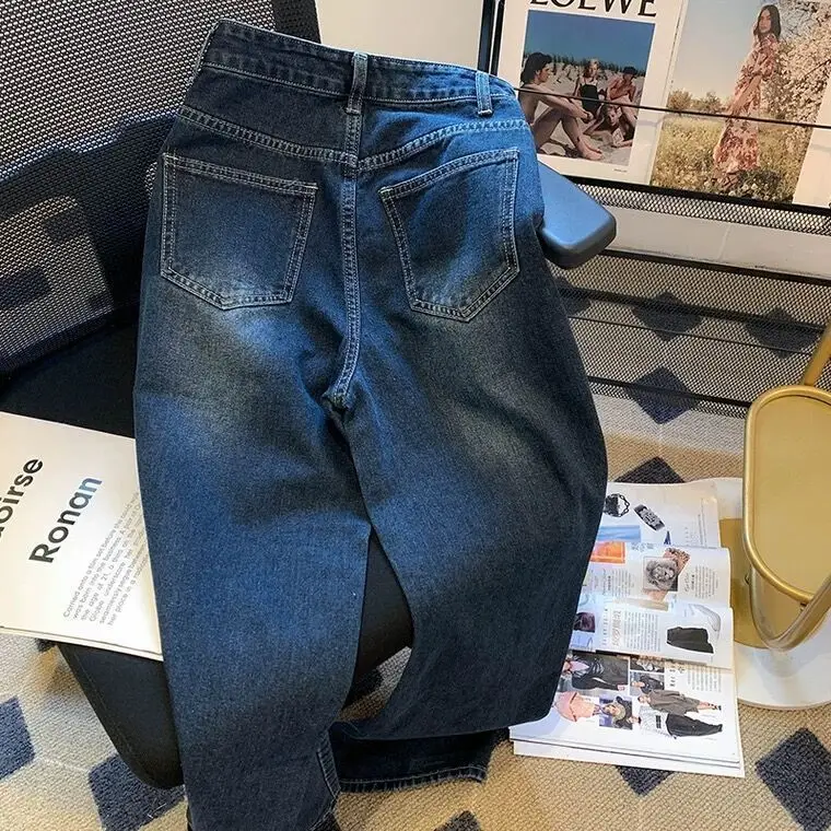 Jeans retos femininos angustiados rasgados buraco desgastado bainha rasgada lavada grunge punk gótico emo cena alternativa subcultura destruída