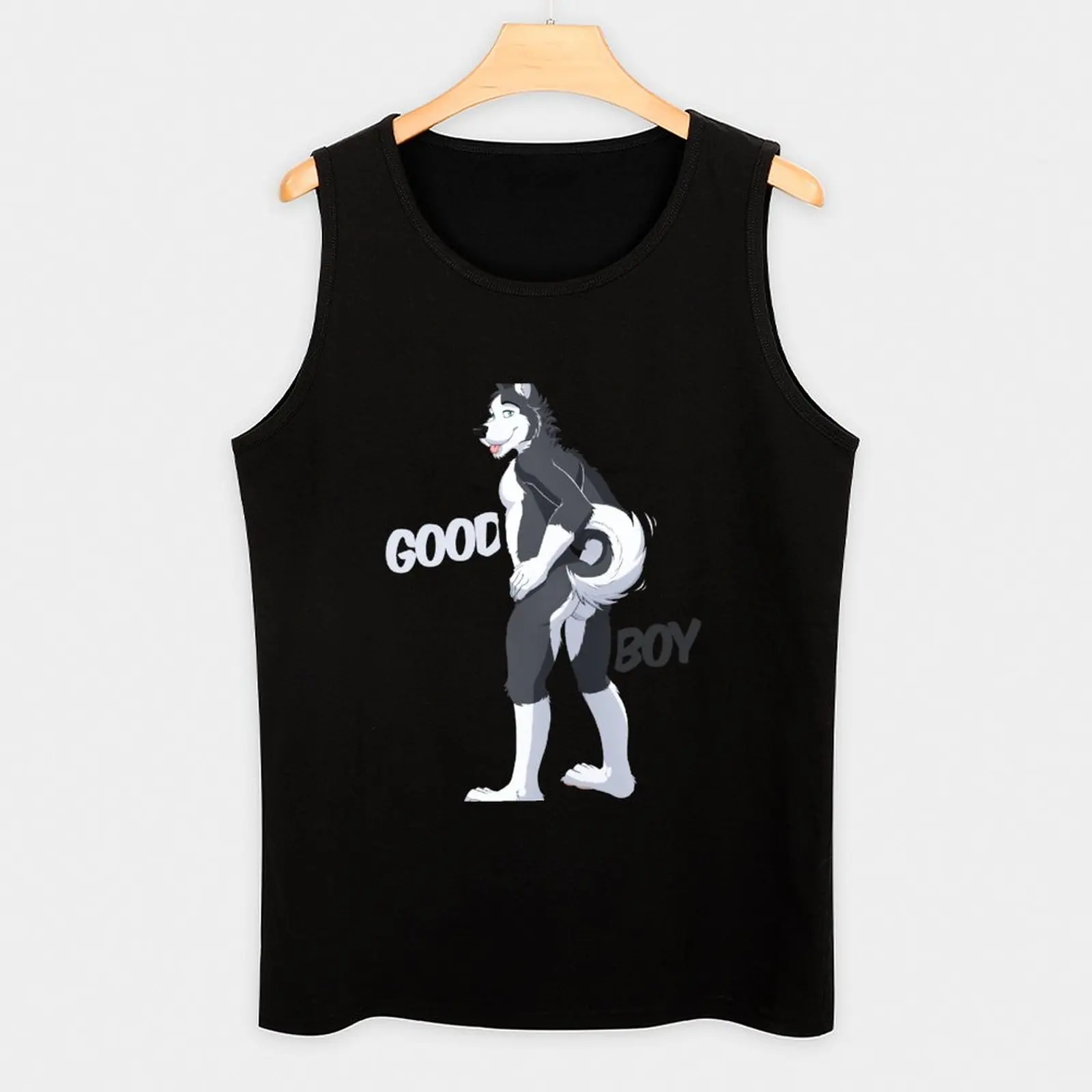 New Good Boy! Cute Pup Design Tank Top mens gym clothes t-shirt for man