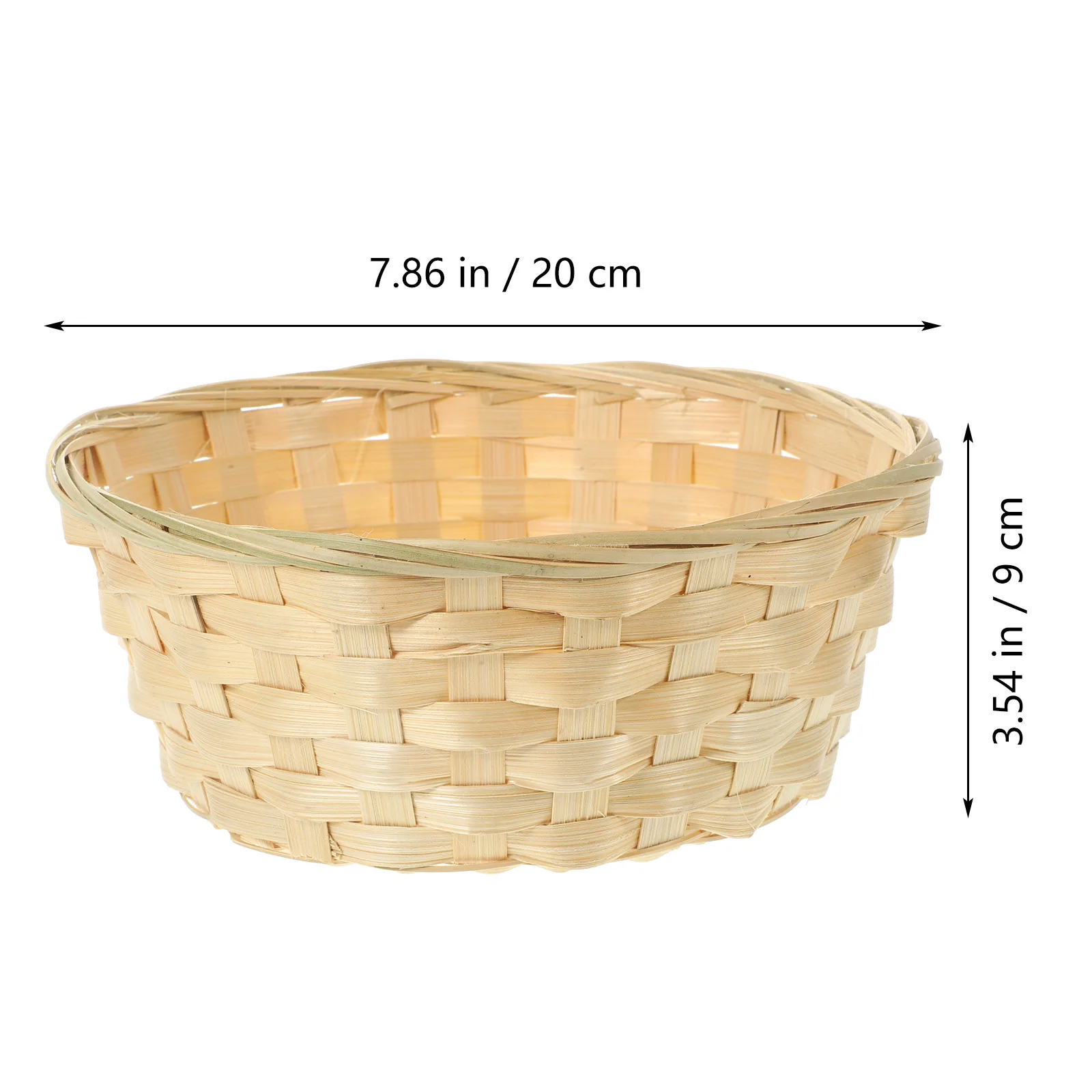 Home Storage Basket Container Bamboo Household Food Woven Snack Multipurpose Dessert Fruit Serving