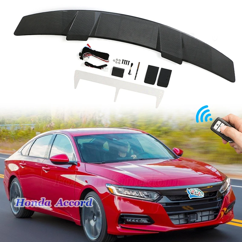

Car Exterior Accessories Electric Spoiler Universal Rear Wing Electronic Trunk Roof Spoiler for Accord 10th 11th Gen 2018-2022