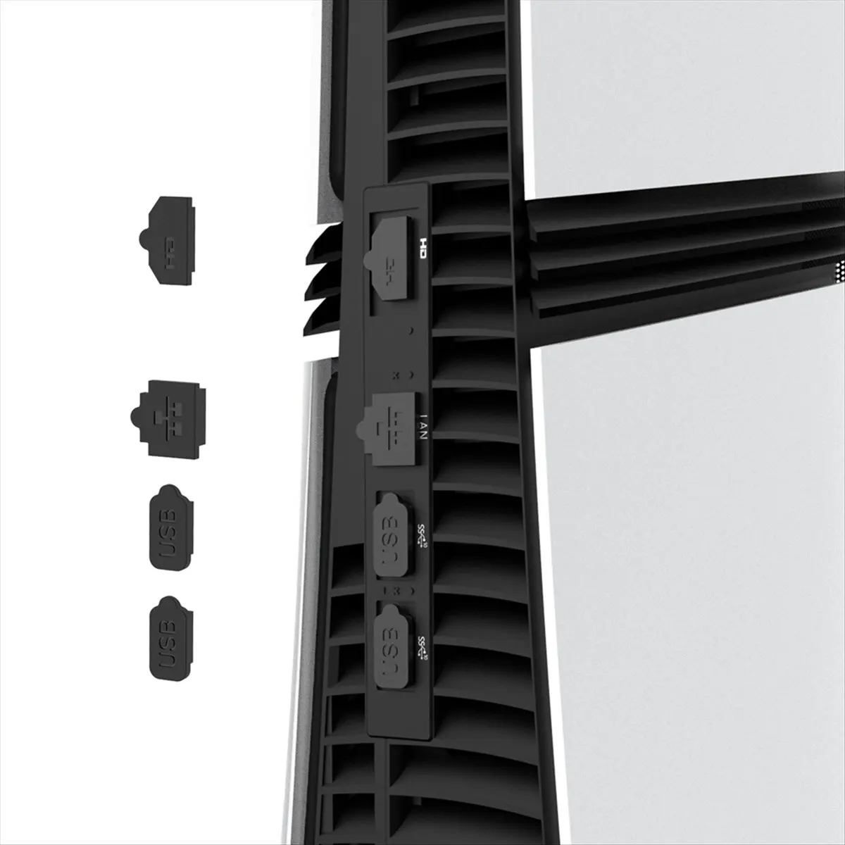 2026 شبكة جديدة + مضادة للغبار مع مقابس غبار، قابس حماية عالمي من الغبار، ملحقات ألعاب لوحدة التحكم 5 PRO