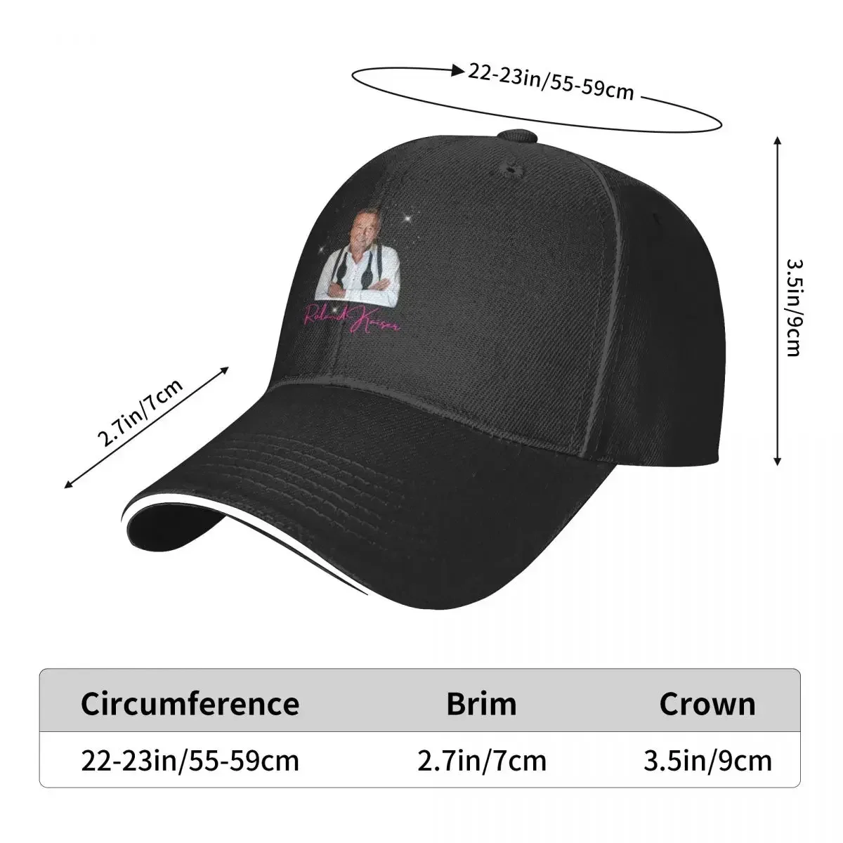 Roland Kaiser Baseball Cap Fishing cap luxury woman cap Golf Men Women's