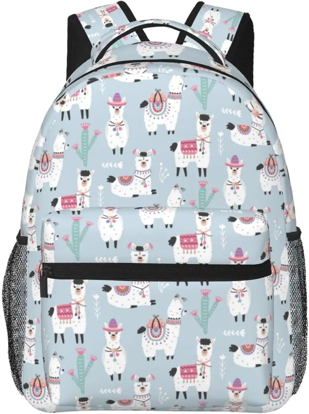 

Alpaca Llama Cactus Print Backpack Large Capacity Laptop Bags Waterproof Lightweight Accessories for Work Travel Bag Stuff Gifts