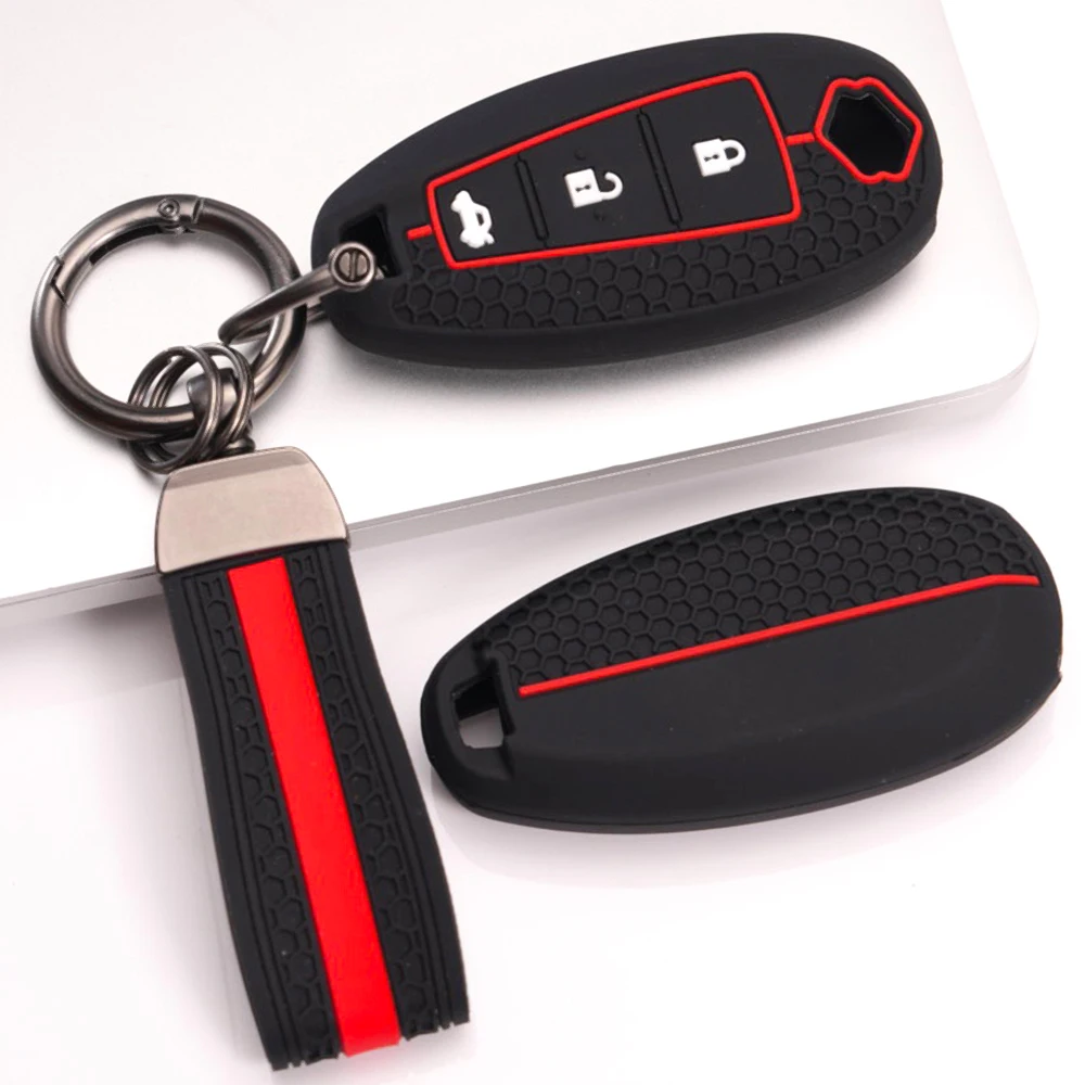 Key Fob Case With Wrist Strap For Suzuki Swift Vitara SX4 Baleno Ciaz Ertiga Ignis Kizashi S-cross Alivio High Quality Slim Fit