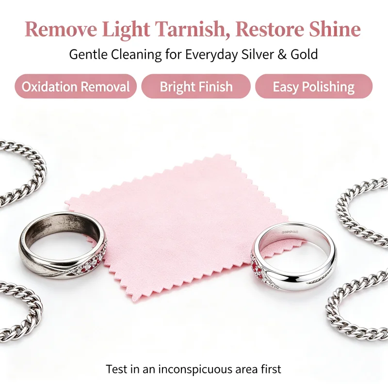 Silver Polishing Cloth Jewelry Cleaning Cloth 8x8cm 50/100PCS Anti Tarnish For Watch Gold Silver Tool