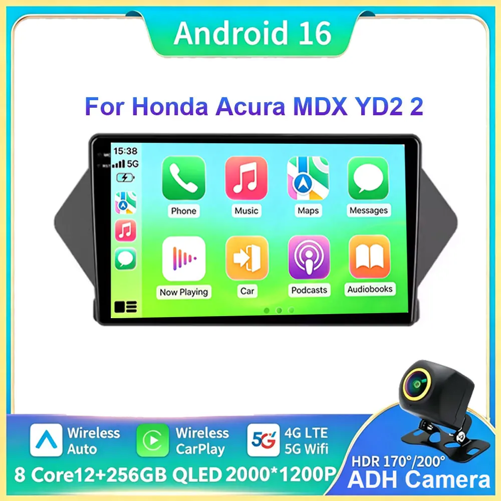 9'' Für Honda Acura MDX YD2 2 2006 2007 2008 - 2013 4G WiFi GPS Navi Intelligenz Android 16 Auto-Multimedia-Radio-Videoplayer