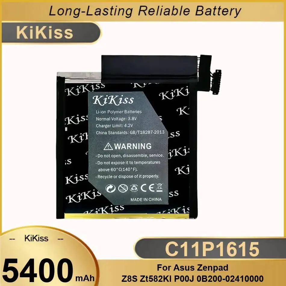 

High Capacity Laptop Battery Lightweight For Asus Zenpad Z8S ZT582KL P00J 0B200-02410000 C11P1615 5400Mah