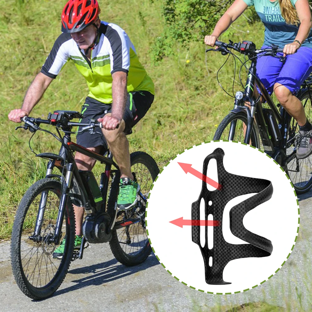 دراجة زجاجة ماء قفص دراجة زجاجة حامل كامل ألياف الكربون دراجة زجاجة ماء قوس خفيفة الوزن لقطر 72-75 مللي متر زجاجة