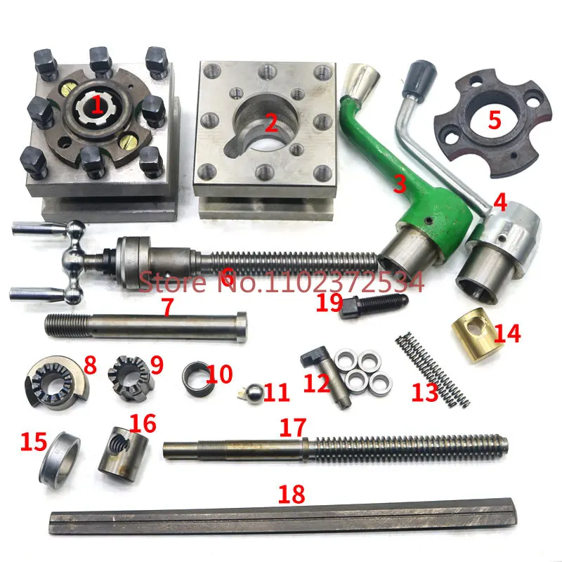 

Shenyang Machine Tool Accessories Daquan CA6140 lathe tool holder locating pin 6150B common lathe gear small screw nut