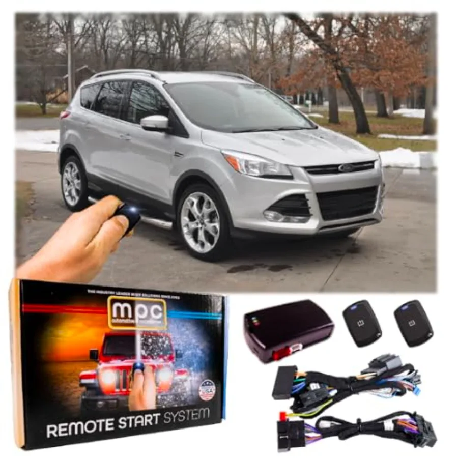 

Полный комплект дистанционного запуска MPC с 1 кнопкой, совместимый с Ford Escape 20132016, Plug Play с раздвоенностью для простой установки и повторной установки