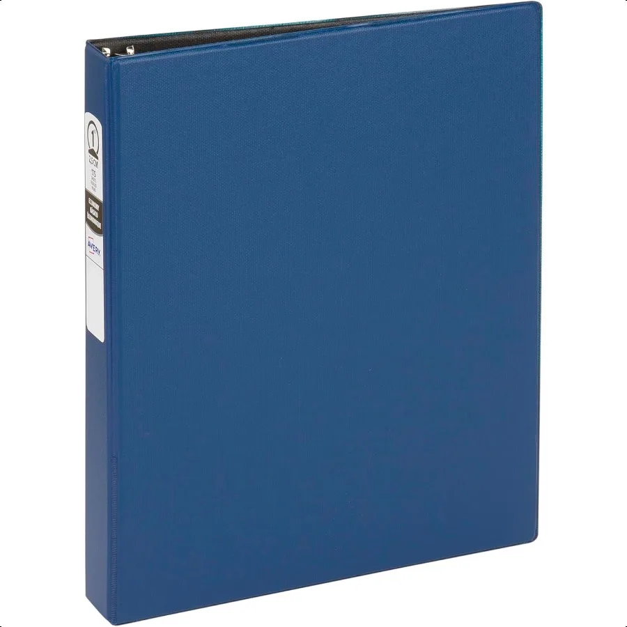 

Экономичная 1-дюймовая папка с круглым кольцом, синяя