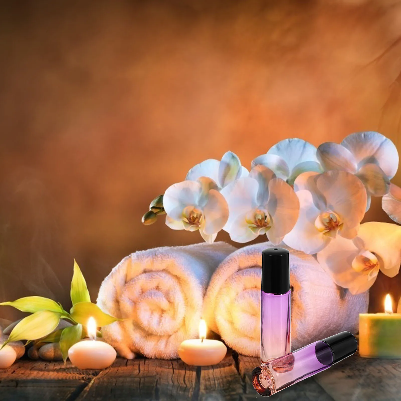 

10Pcs Essential Oil Roller Bottle 10Ml Glass Sub Bottle Portable Leak-Proof Design for Travel Perfume Essential Oil Storage