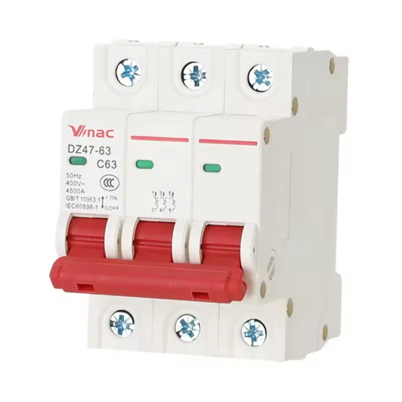 Ultra low price DZ47-63  4.5KA  6A 10A 16A 20A 25A 32A 40A 50A 63A mini circuit breakers MCB 1P/2P/3P/4P