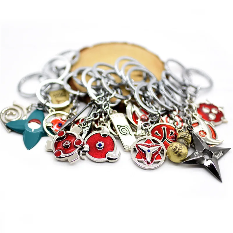 Llavero de aleación de Naruto Anime con máscara de Uchiha Itachi y Uzumaki Naruto, colgante para coche y bolso, accesorios de cosplay para niños y niñas