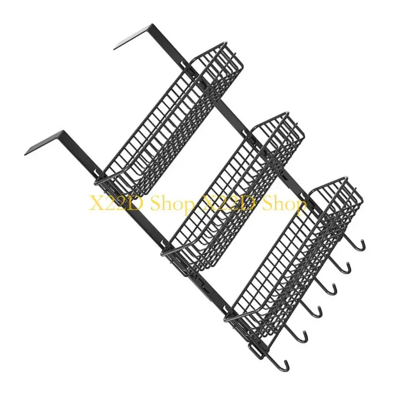 X22D Space Efficient 30cm Wide Hanging Shelf Unit With 3 Open Levels For Home Organization