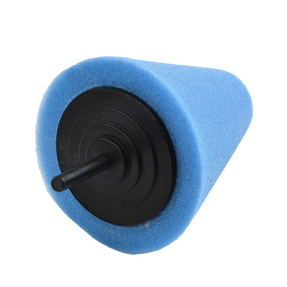الملحقات رغوة تلميع مخروط على شكل منصات السيارات محور عجلات الأزرق مخروط تلميع على شكل أداة الإسفنج العلامة التجارية الجديدة #5