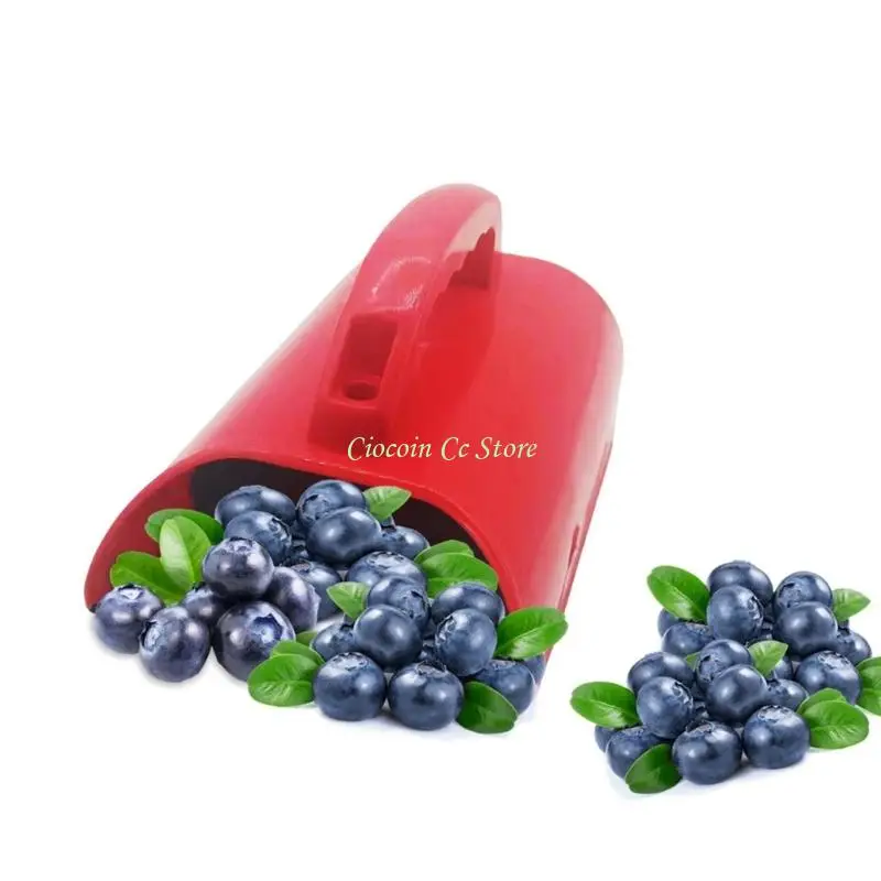 X90F Large Capacity Fruit Collector Durable Plastic Blueberry Picking Tool Ergonomic