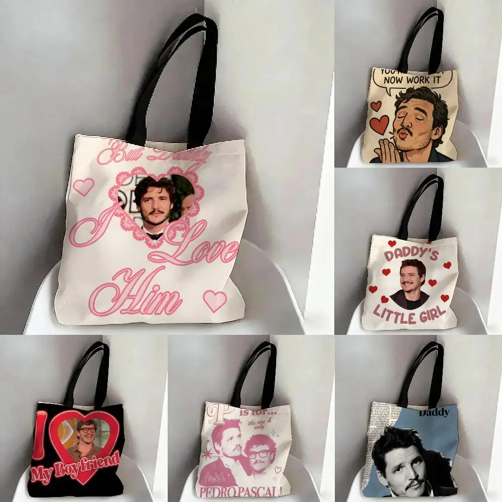 Interesting demeanor Man P-Pedro Pascal 3 Large Capacity Tote Bag Beautiful Decoration Stylish Shoulder Bag for Women
