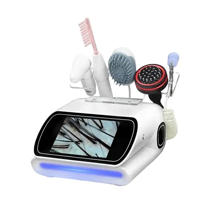 

Portable Multifunctional 5 in 1 Equipment and Scalp Treatment Caring Machine Hair Analysis Management Massage