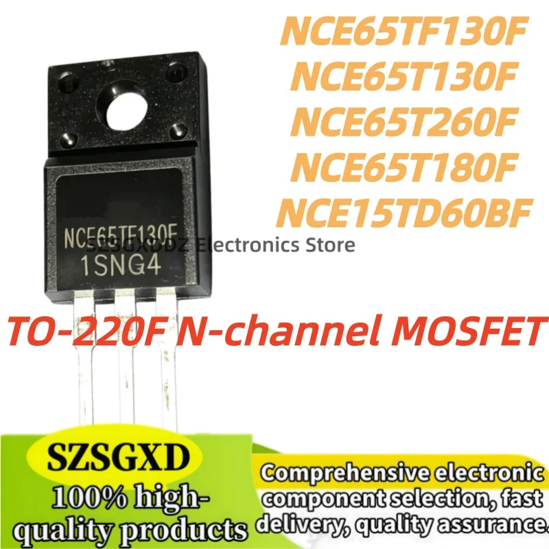 5Uds 100% new quality NCE15TD60BF NCE65T180F TO220F NCE65T260F NCE65T130F NCE65TF130F TO-220F