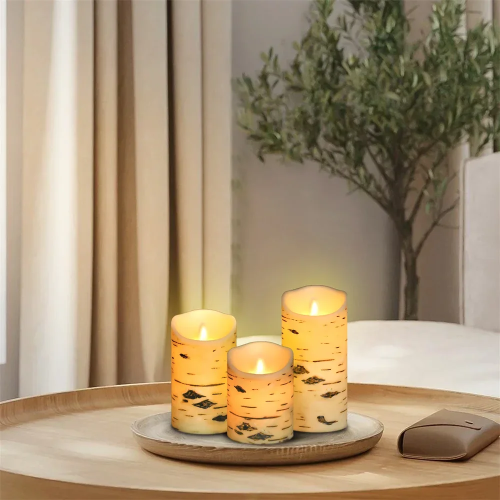 Lampade a candela elettroniche Stoppino oscillante a candela a LED senza fiamma con telecomando Funziona a batteria per decorazioni domestiche per feste di Natale