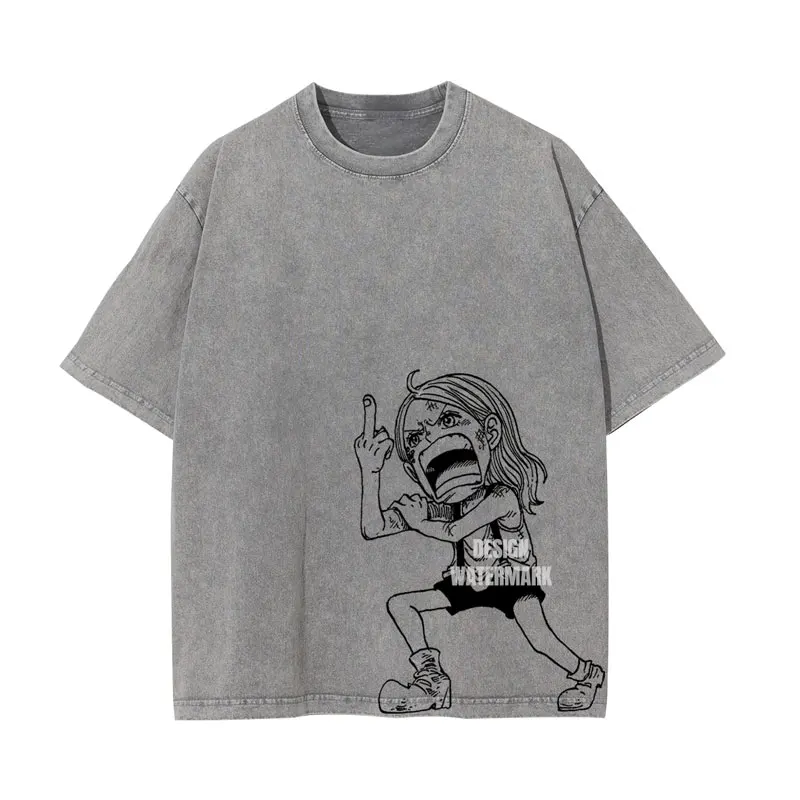 Bandai One Piece Vintage Washed T-Shirt Men Unisex