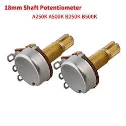 Gold Mini Size Guitar Pots A250K A500K B250K B500K Volume Potentiometers for Guitar Parts Set of 5