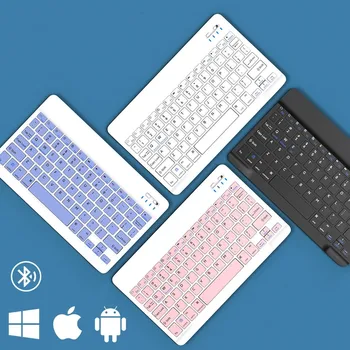 미니 충전식 무선 키보드, 블루투스 호환 키보드, 아이패드 폰 태블릿, 삼성 샤오미 IOS 안드로이드 윈도우용