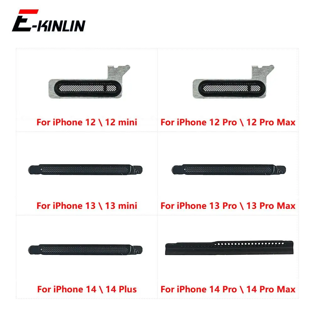 5pcs\lot For iPhone 12 mini 13 Plus 12 Pro Max Earpiece Mesh Anti Dust Adhesive Sticker Receiver Net Ear Tape Parts