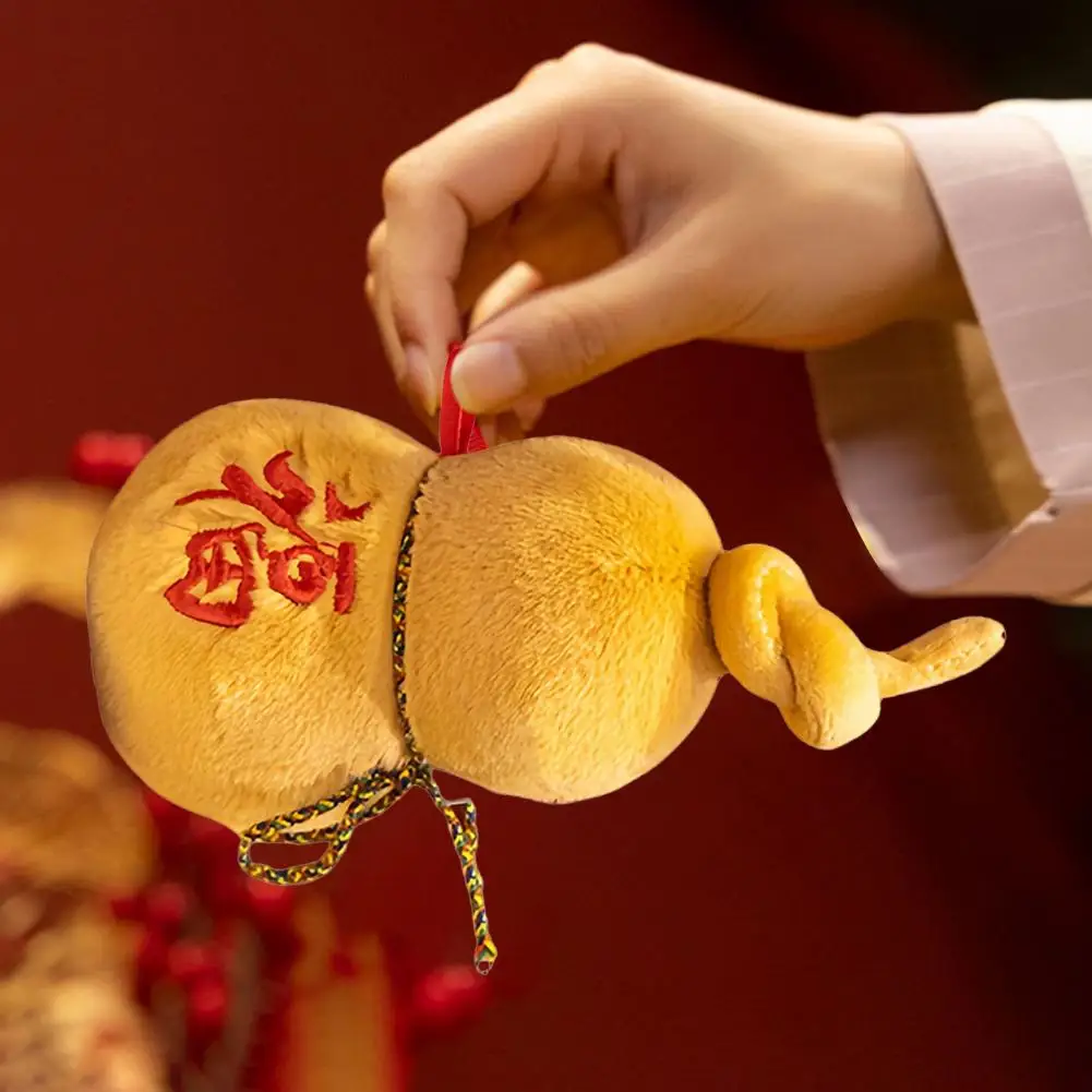 Deformation-resistant Gourd Toy Chinese Zodiacs Gourd Plush Festive Spring Festival Decor Mascot Doll New Year for Chinese