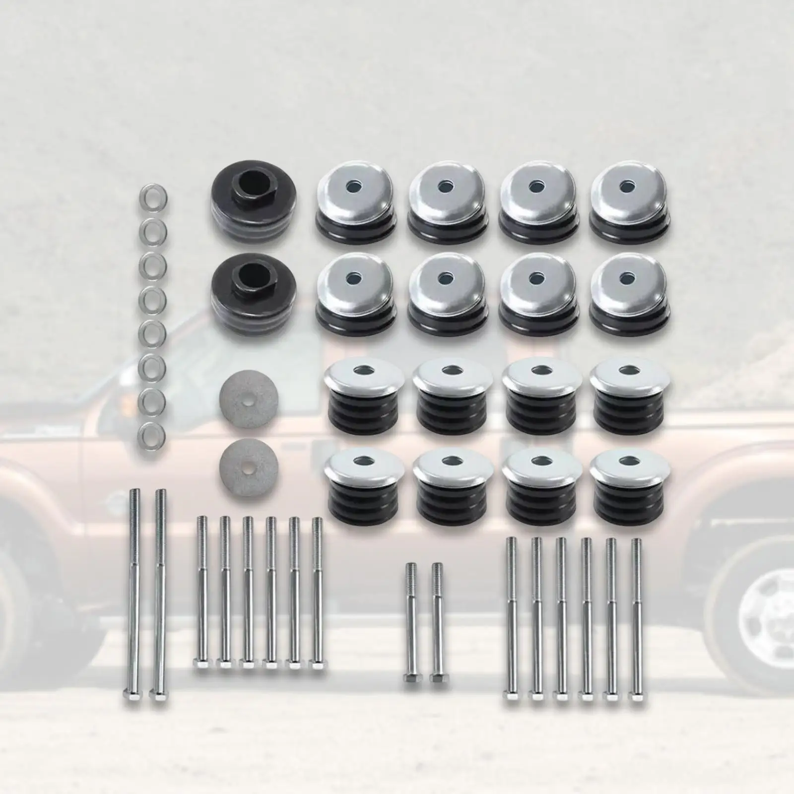 

Комплект втулок для крепления кузова Kf04058BK, замена для Ford Super Duty F250 99-07