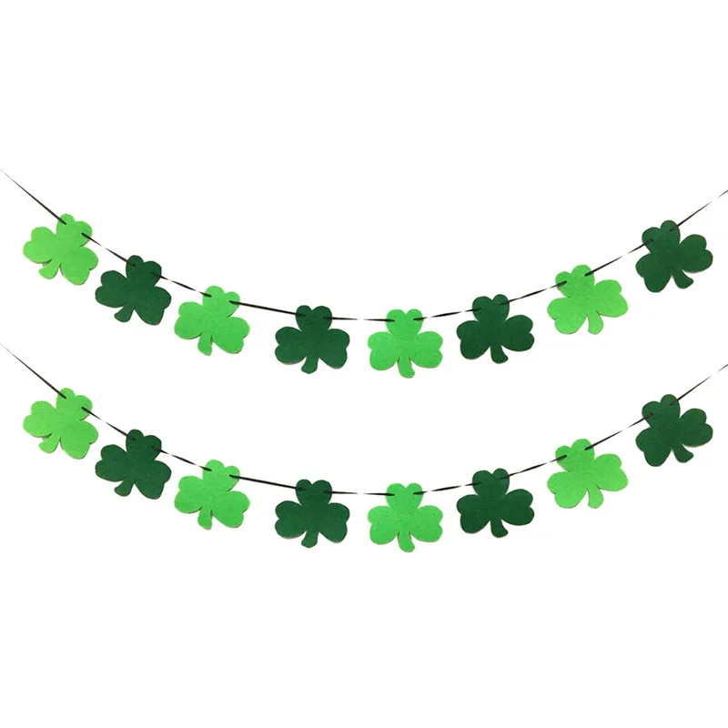 Coronas decorativas del Día de San Patricio ABLJ, pancartas decorativas para fiestas de la suerte compatibles con puertas, chimeneas, etc.