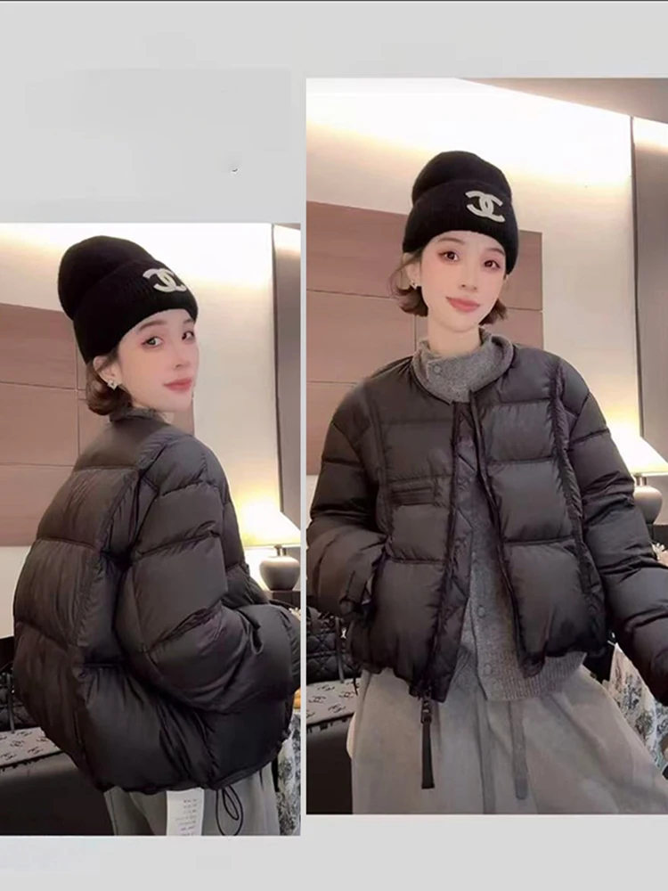 

Корейская женская зимняя хлопковая куртка-пуховик укороченного фасона, утепленная, модная, антивозрастная, высококачественная короткая куртка