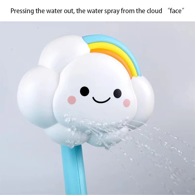 Children\'s shower, cloud shower, baby\'s play in water, bathroom shower, shower, baby toys