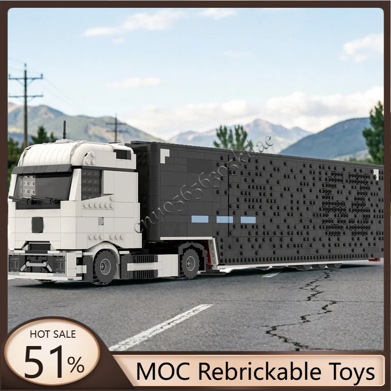 

4107 деталей, конструктор MOC: Гоночный суперкар, эксклюзивный транспортный модуль, модель скоростного автомобиля, игрушка-конструктор для детей и взрослых, подарок