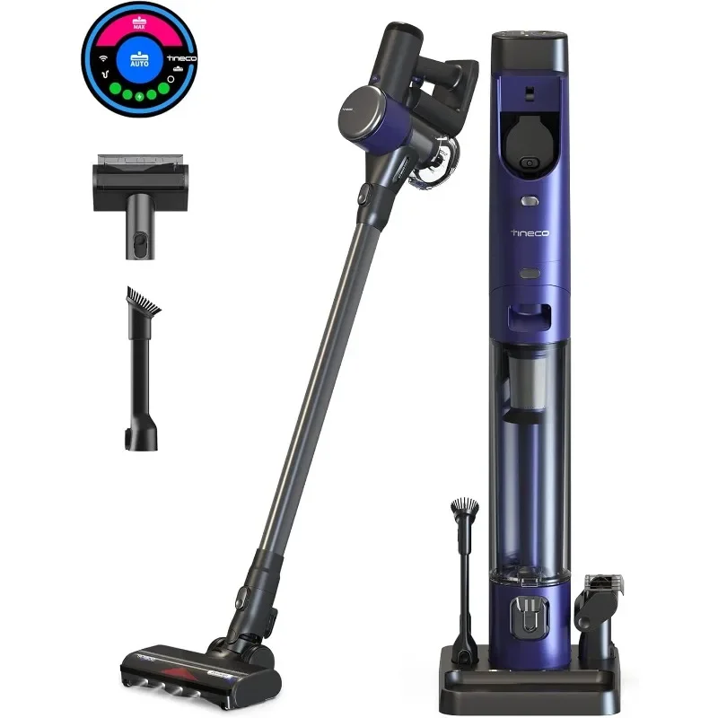 Tineco Pure ONE Station FurFree Cordless Vacuum Cleaner with 3L Auto Dust Base, Smart Stick Vacuum Cleaner Powerful Suction