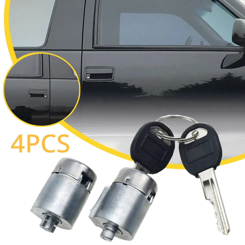 

4pcs Car Door Lock Replacement Parts Car Door Lock Cylinder Key Auto Accessories For 1988-1994 Chevrolet C/K 1500 2500 3500