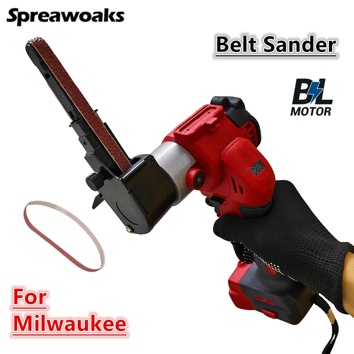 

Brushless Electric Mini Belt Sander 11000RPM Angle Grinder Cordless Belt Sander Polisher Power Tool For Milwaukee 18V Battery