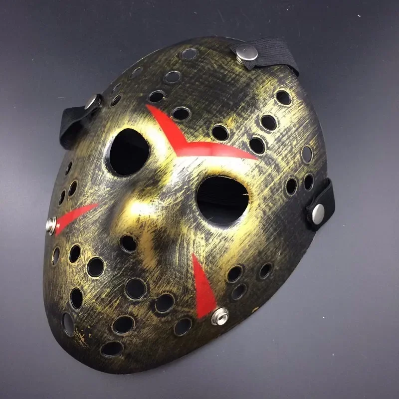 

Gold Vintage Party Masks Dedicated Jason Hockey Festival Halloween Masquerade Mask