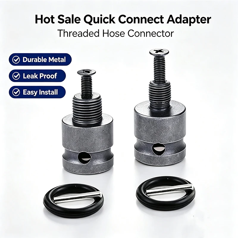 2Pcs M10 Thread Conversion Adapter 3/8 1/2‑20UNF Drill Chuck Adaptor For Angle Grinder Impact Wrench Screwdriver`