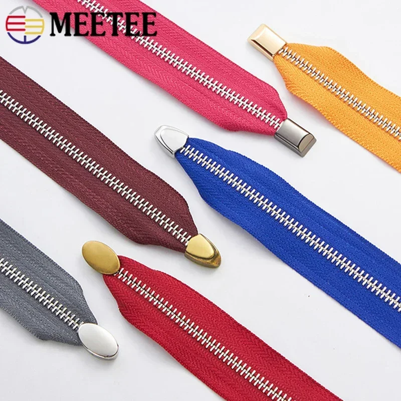 10/30Pcs Metal Zipper Tail Clip Zips End Stopper Screw Handbag Decoration Cord Lock Clasp Rope Stop Leather Sewing Hardware