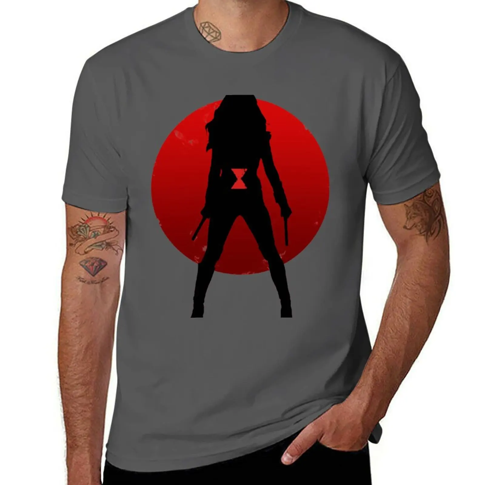 Widow Silhouette Emblem | Perfect Gift T-Shirt Fashion Casual Short Sleeve T-Shirt