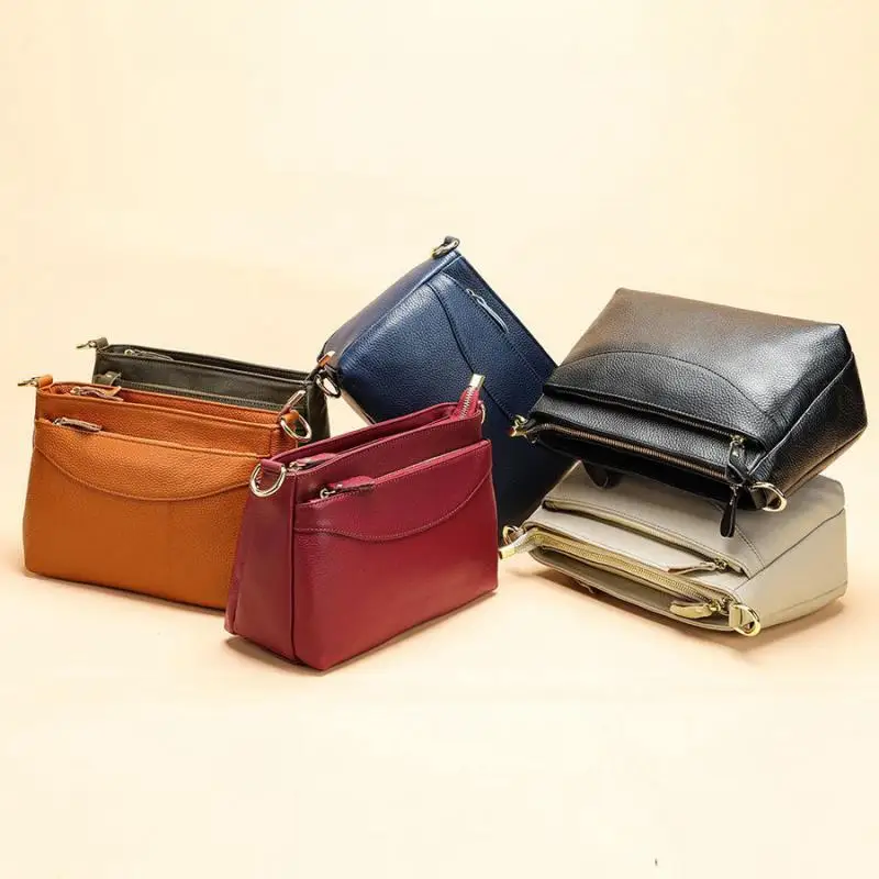 Retro Echt leder Damen Tasche neue europäische und amerikanische große Kapazität eine Schulter Achsel Pendler Umhängetasche