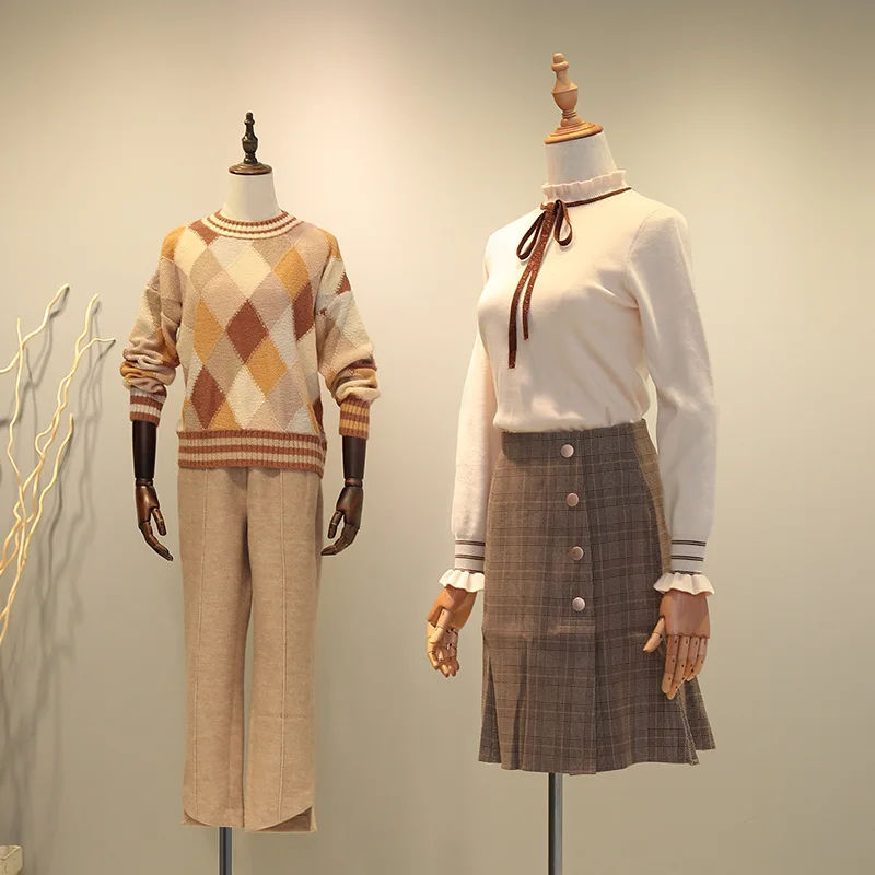 Female Mannequin Torso Dress Form Wedding Dress Display Stand Clothing Store Window Dummy Hangers Full Body Mannequin Rack
