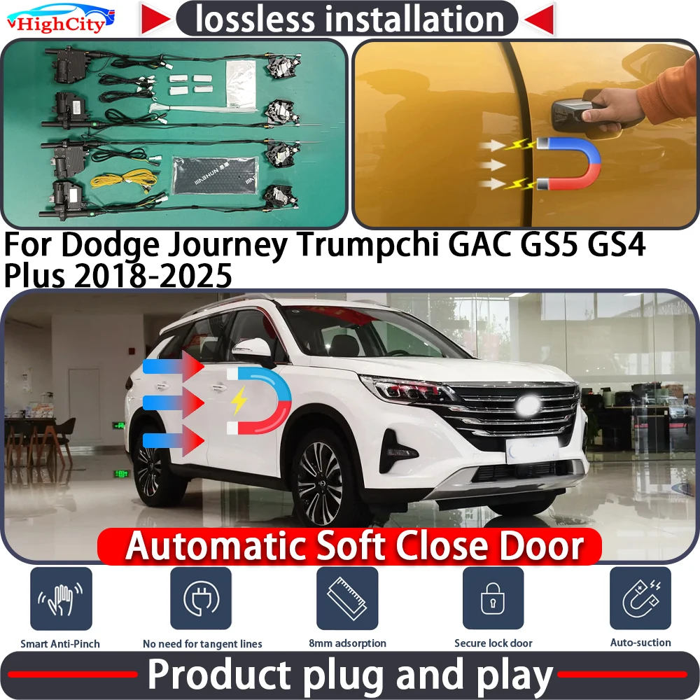 

Electric Closing Door Lock Actuator for Dodge Journey Trumpchi GAC GS5 GS4 Plus 2018-2025 Soft Close Power Latch System Auto