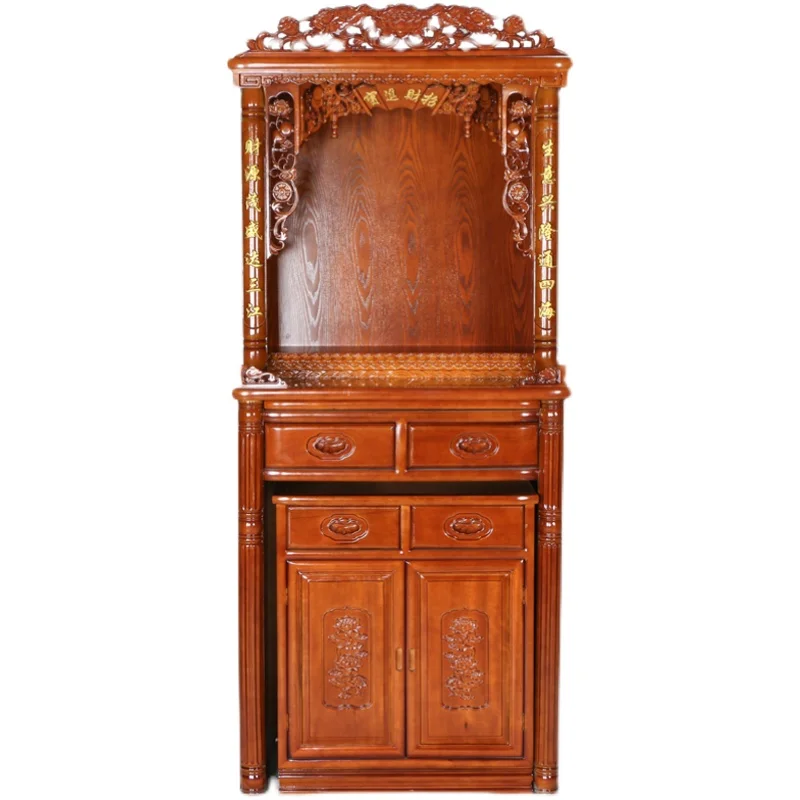 Buddhist shrine stand cabinet, household Buddhist offering table, real offering cabinet, shrine cabinet, living room opening